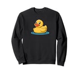 Cute Yellow Rubber Ducky Little Bath Toy Duck Sweatshirt