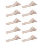 Cyclingcolors - 10x Equerre d'assemblage double raccord universel Taquet Ferrure Angle Connecteur Meuble Etagère Caisson, beige