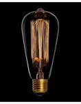 Edison glødepære med karbontråd. 60W E27