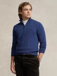 Polo Ralph Lauren Quarter-Zip Knit Top, Rustic Navy Heather