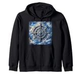 Leonardo Da Vinci Man Zip Hoodie