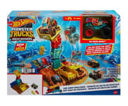 Hot Wheels Monster Trucks Arena Smashers Demo Derby Car Jump Challenge, Set Med Fordon Och Bana, 4 År, Metall, Plast, Multifärg