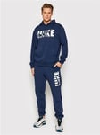 Nike Sportwear Fleece Pullover Tracksuit Sz M  Blue White DC9584 010