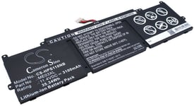 Kompatibelt med Hp Stream 11 PRO-L5F02AA, 11.4V, 3100 mAh