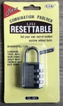 3 Digit Combination Padlock Heavy Duty Outdoor Lock Gym Travel Luggage Locker UK