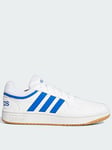 adidas Sportswear Mens Hoops 3.0 Trainers - White/Blue, White, Size 8.5, Men