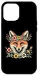 Coque pour iPhone 12 Pro Max Couronne de fleurs de renard