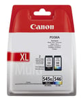 Canon PG-545XL & CL-546 Black And Colour Ink Cartridges, PG545XL, CL546