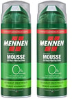 Mennen Mousse à raser Mentholée 0% 250 ml (Lot de 2)