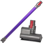 Vacuum Mini Motorised Turbine Brush for Dyson V10 SV12 + Purple Rod Wand Tube