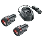 Bosch DIY Batteriset 12V 2X1,5Ah M/Gal12 Laddare