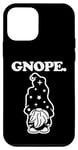 Coque pour iPhone 12 mini Gnope – Figurine de nain de jardin avec dicton amusant