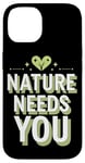 Coque pour iPhone 14 Optimisme climatique Journée de la Terre Durabilité Green Future