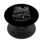 Design de voiture Hotrod classique Erie PA Industrial Muscle USA PopSockets PopGrip Adhésif