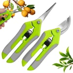 2 Pièces Secateur De Jardin, C Aux Jardinage Ergonomiques, Cisaille De Jardin À Main, Sécateur Jardin Avec Poignée Antidérapante, Sécateur Pour Plantes Fleurs, Branches, Légumes, Fruits