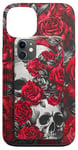 Coque pour iPhone 13 Étui de téléphone crâne et roses | Motif accessoire fille gothique