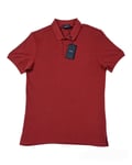 Armani Jeans Men's Bordeaux Polo Shirt Size UK XL 41" Chest 8N6F12 6J0SZ