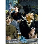 Edouard Manet At The Cafe Art Print Canvas Premium Wall Decor Poster Mural