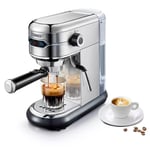 HiBREW H11 1450W Cafetière machine à expresso semi-automatique 19 bars, réservoir d'eau 1.1L, double usage en poudre ESE POD, eau chaude