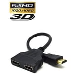 Splitter HDMI, Repartiteur 1 entrée - 2 sorties