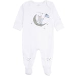 Livly catching stars angel cover footie – white/blue - newborn