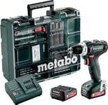 Siirrettävä pääsarja Metabo PowerMaxx BS 12, 63 osaa.