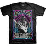 Jimi Hendrix Unisex Adult Electric Ladyland Neon T-Shirt - XL