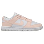 Nike Sneaker Dunk Low - Vit/pale Coral Dam, storlek 43