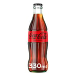 COCA-COLA 'COKE' ZERO SUGAR 24 X 330ML BOTTLES CARBONATED SOFT DRINKS ZERO SUGAR