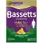 Bassetts Vitamins Man 50+ Multivitamins & Multiminerals Orange & Lime Flavour 30 Gummy Pastilles