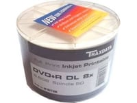 Traxdata Dvd + R 8,5Gb 8X Double Layer Printable Spindel 50Pcs. (906Oedrpsn005)