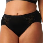 Sloggi Trosor 4P Chic Midi Lace Briefs Svart bomull 48 Dam