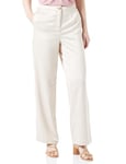 VERO MODA Vmuvita Pantalon Large TLR Btq Tissu, Moonlight, W40 Femme