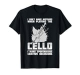 Cello Instrument Funny Playing Musical Lesson T-Shirt