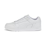 PUMA Unisex Rbd Game Low Baskets, Puma White Puma White Puma Team Gold, 40.5 EU