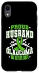 Coque pour iPhone XR Ruban vert « Proud Husband Of A Glaucome Warrior »