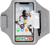 Brassard De Sport Avec Airpods Clé De Voiture Poche Zippée,Brassard De Téléphone Résistant À L'eau Pour Iphone 15/14/14 Pro Max/13 Pro/12 Pro Max/Xr/Xs Smartphone Running Brassard 6.8"" Pour Jogging