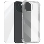 Avizar, Coque pour iPhone 15 Plus Coins Renforcés Antichoc + Verre Trempé 9H