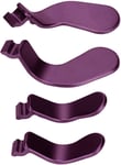 Lot De 4 Palettes De Manette En Métal, Palettes Interchangeables En Acier Inoxydable, Pièces De Rechange Pour Manette One Elite Série 2 Modèle 1797(Mauve)