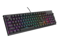 Genesis Tastatur Genesis Thor 303 Us Gaming Keyboard Rgb Bakgrunnsbelysning Mekanisk Brun Bryter Sort Hot Swap