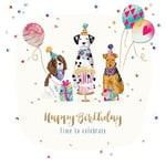 Birthday Card - Dogs - Celebrate - 3D Foiled - Talking Pictures