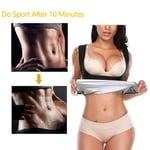 Abdominal Trainer Sweat Sauna Tank Top Quick dry Sweat Vest Tight Underwear Shapewear for Women Tummy Control,M