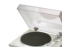 Denon DP-300F, Remdriven skivtallrik, Svart, Silver, 33 1/3,45 RPM, PHONO, 60 dB, 0,1%