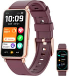 Montre Connect??E Pour Femme, 1,47"", Avec Podom??Tre, Moniteur De Sommeil, Cadrans, Mode Sportif, Suivi Du Sommeil, 100 Modes De Sport Pour Femmes, Hommes Enfants, Rouge