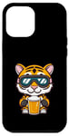 Coque pour iPhone 12 Pro Max Ski Tiger avec bière | Apres Ski Comic