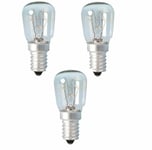 Fits Bush 3 X Fridge Freezer 15w Light Bulb E14 Lamp