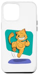 Coque pour iPhone 15 Pro Max Joli t-shirt chat dansant avec tous les sourires et la vie