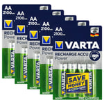 20 x Varta AA 2100mAh batteries Rechargeable Ni-MH 1.2V HR6 LR6 Stilo Accu Power