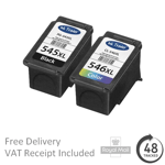 Refilled Canon PG545XL & CL546XL Ink Cartridges for Canon PIXMA TR4550