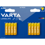 Varta Longlife - Alkaline batteri AAA - 16 stk